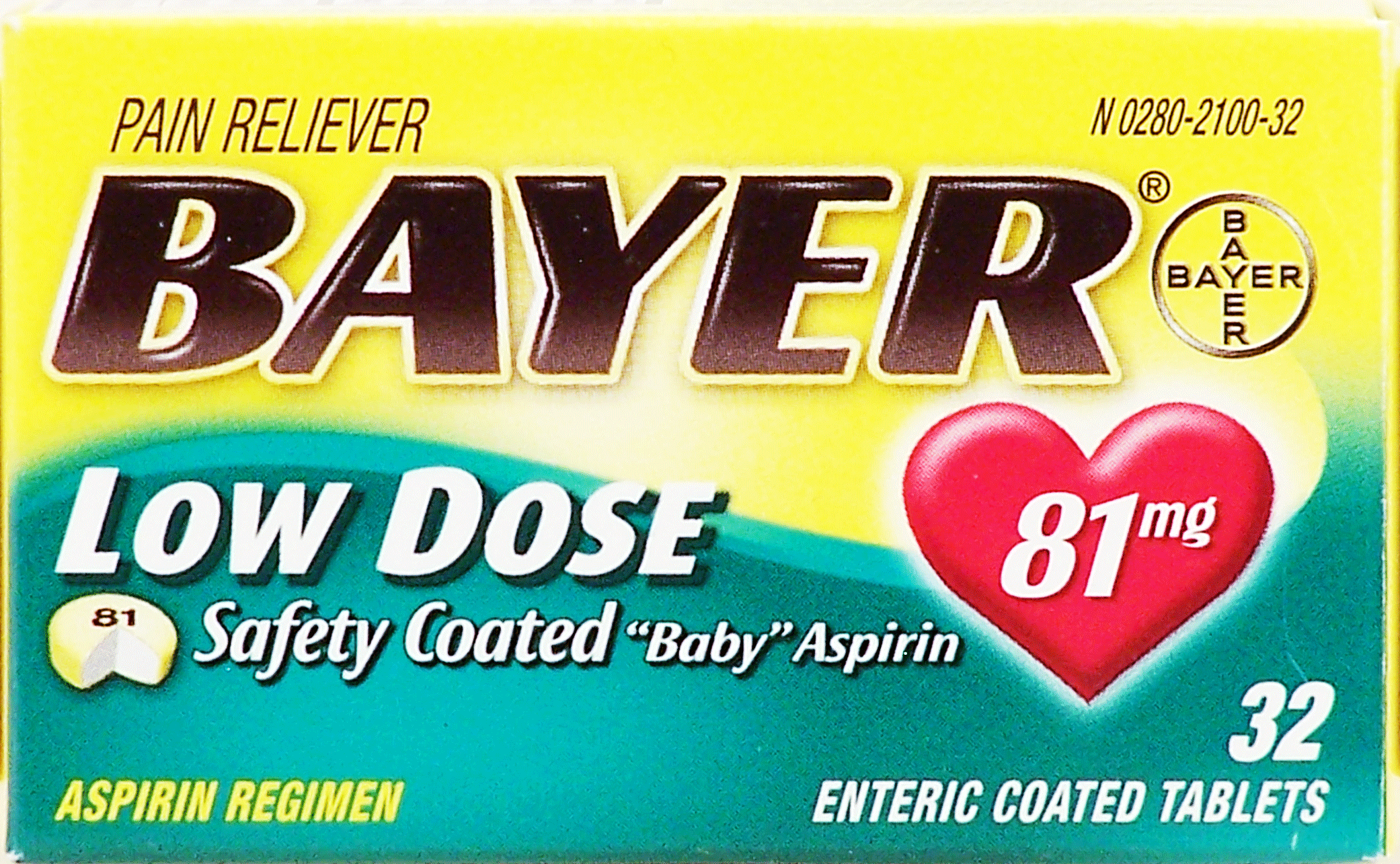Bayer Low Dose low dose pain reliever, 81 mg Full-Size Picture
